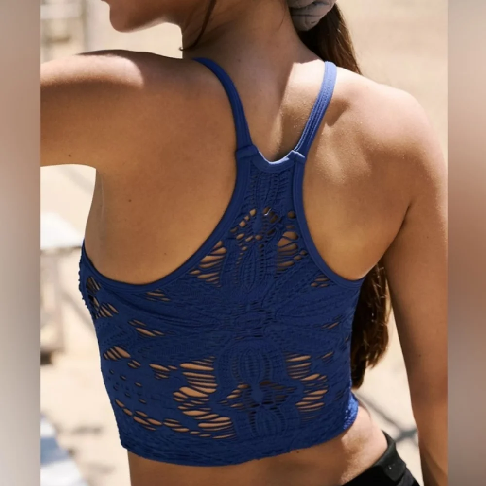 FP MOVEMENT HAPPINESS FLORAL CROP TANK M-L - Picture 8 of 9